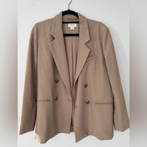 Anthropologie Oversized Tan Blazer 2